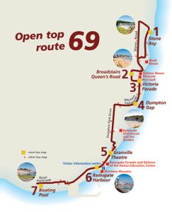 Stagecoach 69 open top bus route map